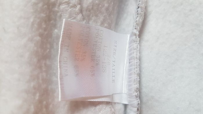 Veste polaire à capuche garçon 7-8 ans gris et blanc - photo numéro 3