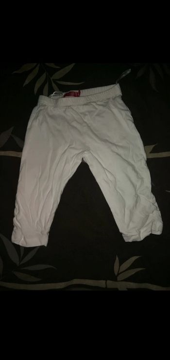 Legging blanc tissaia 12 mois