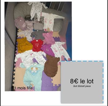 Lot de vêtements bébé