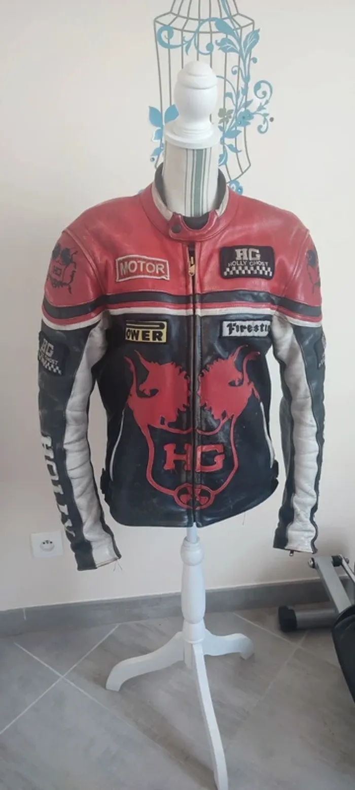 Manteau Moto homme cuir taille M