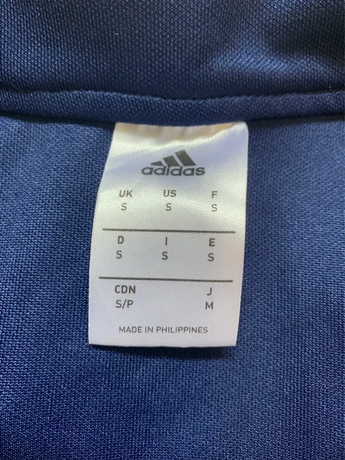 Sweat Adidas Authentique 1/4 zip Bleu Taille S - photo numéro 3