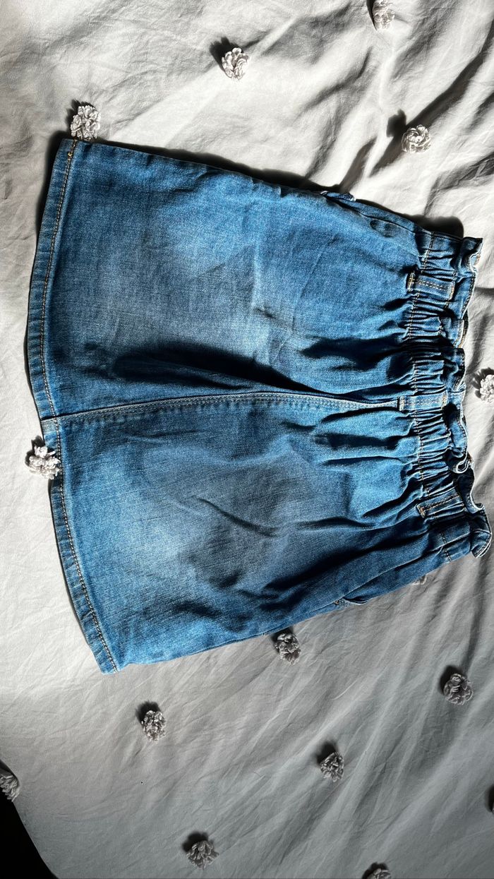 Jupe en jeans à taille élastique - photo numéro 3