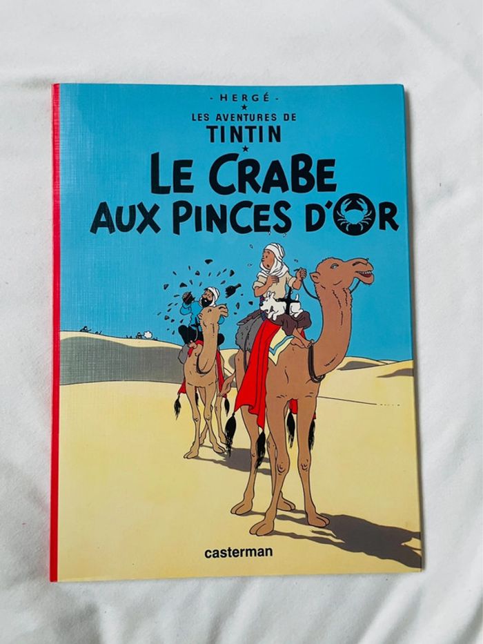 BD bande dessinée Tintin le crabe aux pinces d’or