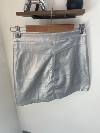 Jupe Courte Argentée Calliope | Taille S | Look Métallisé ✨