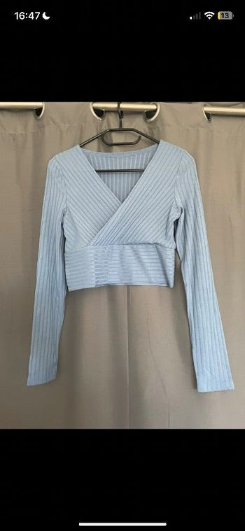 Top shein bleue