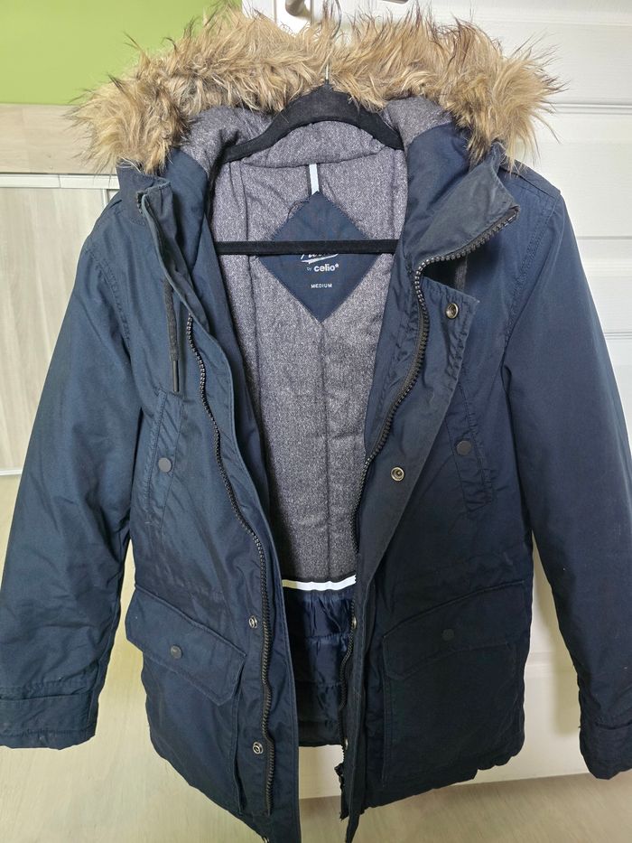 Parka bleu