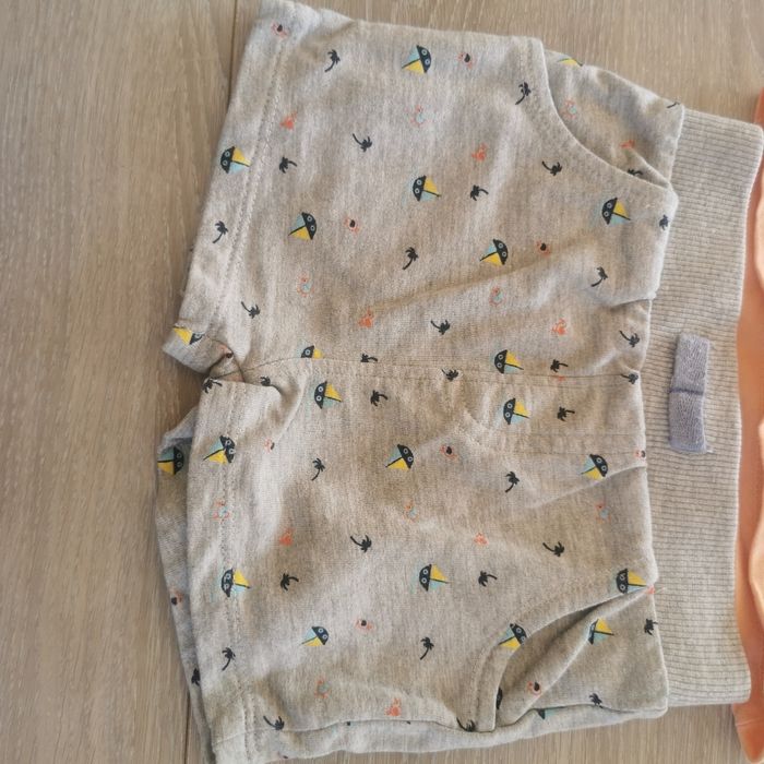 Ensemble short + debardeur taille 6 mois mes petits cailloux - photo numéro 2