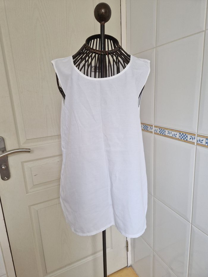 Débardeur fluide blanc femme burton taille M/38