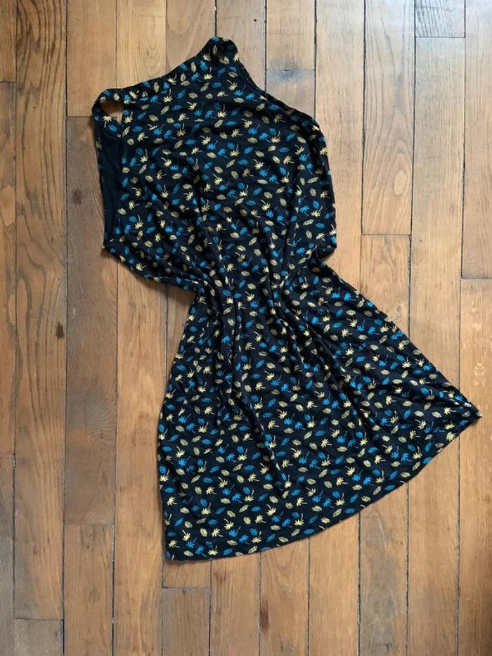 Robe noire à motifs taille 38 40 m l - photo numéro 4