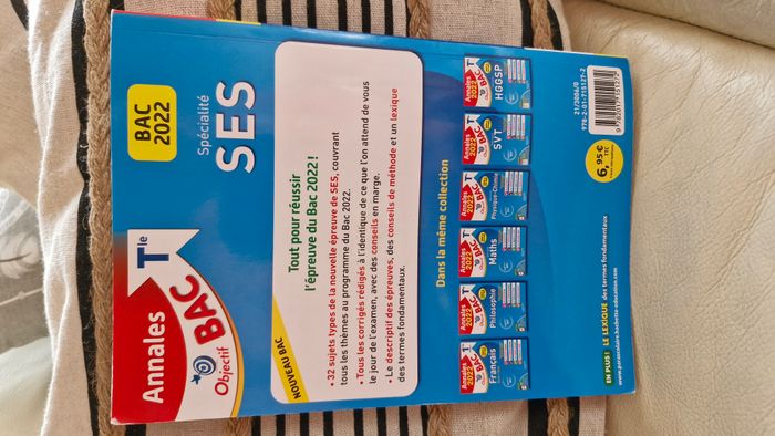 (369) articles disponibles Annales Bac SES - photo numéro 2