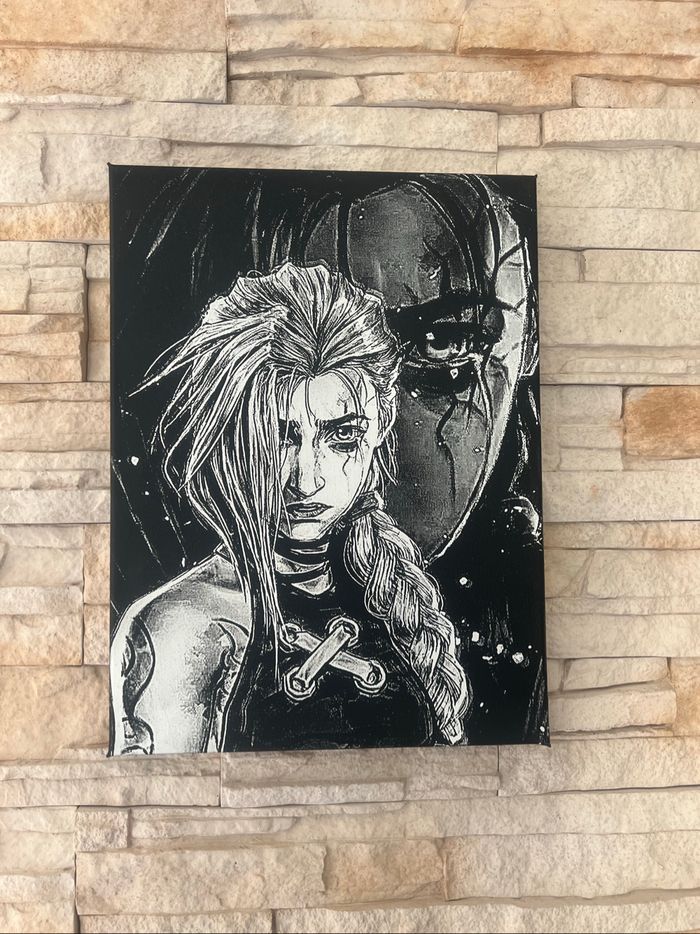 Tableau Jinx double regard Arcane en toile 30x40cm - photo numéro 4