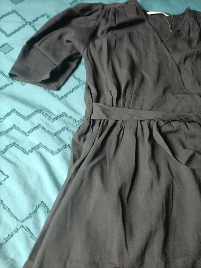 Joli robe mi longue noir Camaïeu 40 - photo numéro 5
