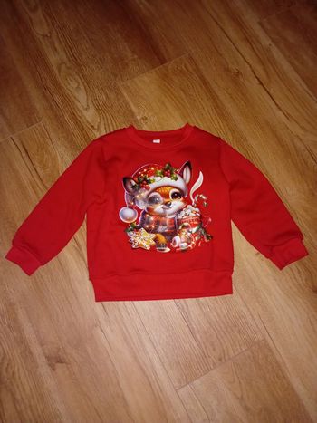 Pull rouge 1/2 ans 
