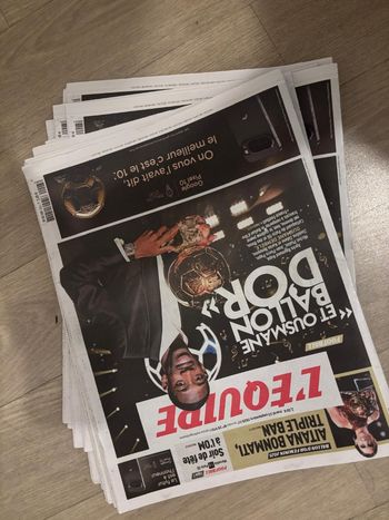 L'équipe journal 23/09/2025 " et Oussmane Ballon d'or"