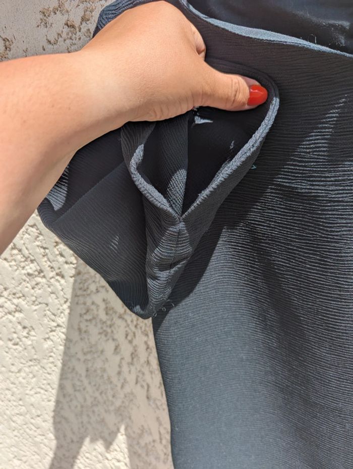 Robe noire texturée Monoprix taille 36 - photo numéro 5