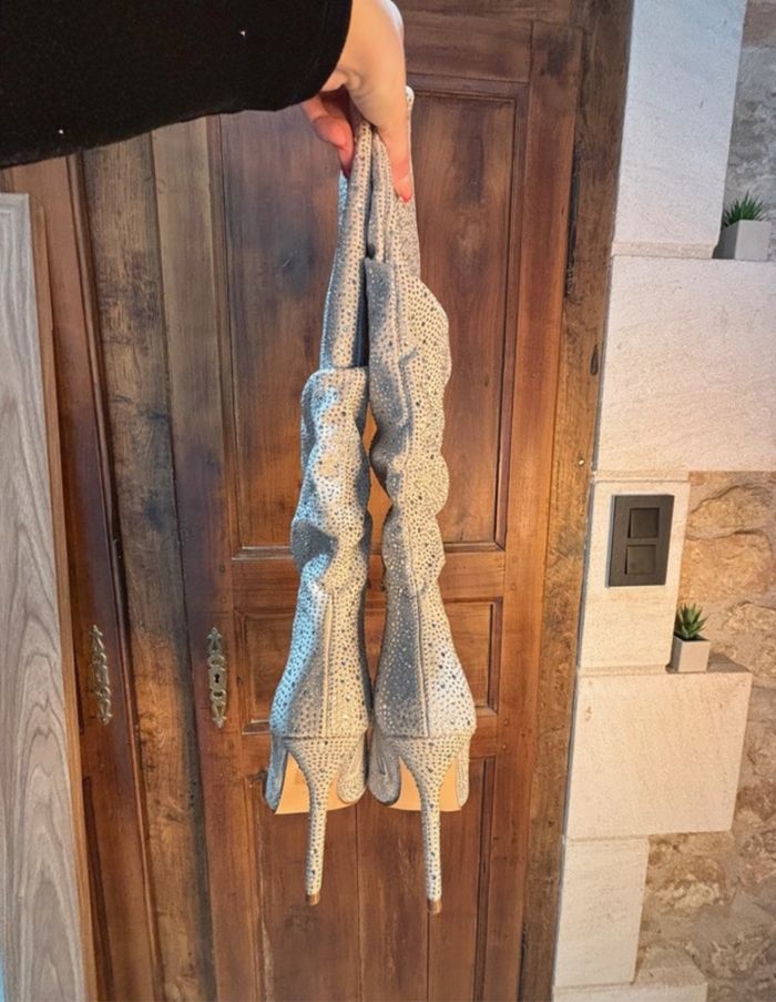 Botte à talon argentées - photo numéro 7