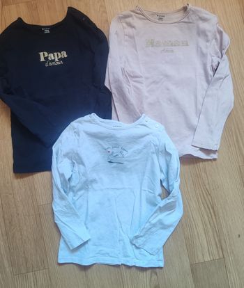 Lot de t-shirts manches longues