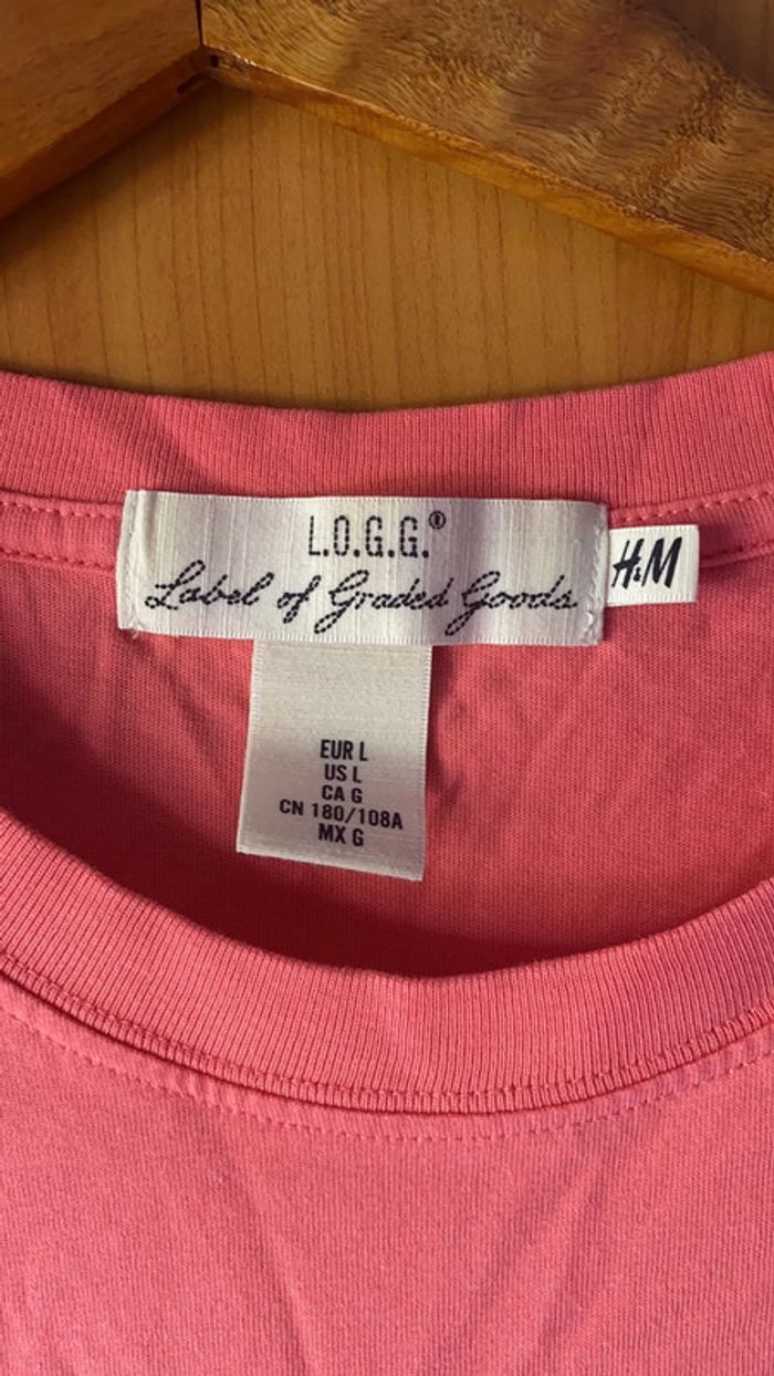 Tee-shirt corail Unreal H&M L - photo numéro 3