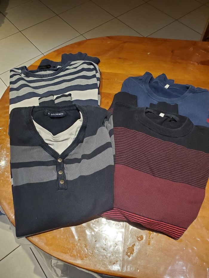 Lots 4 pulls homme xl