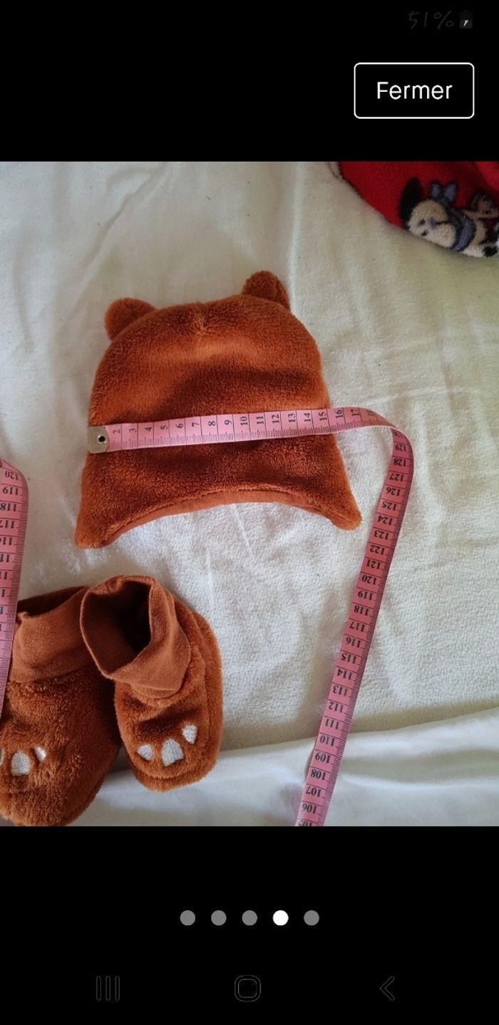 Bonnet avec chausson - photo numéro 4