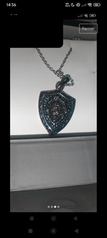Collier tête de lion