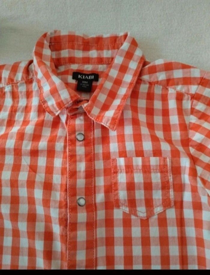 Chemise à carreaux manches courtes Kiabi - photo numéro 2