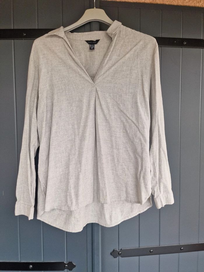 Chemise gris coton New look - photo numéro 3