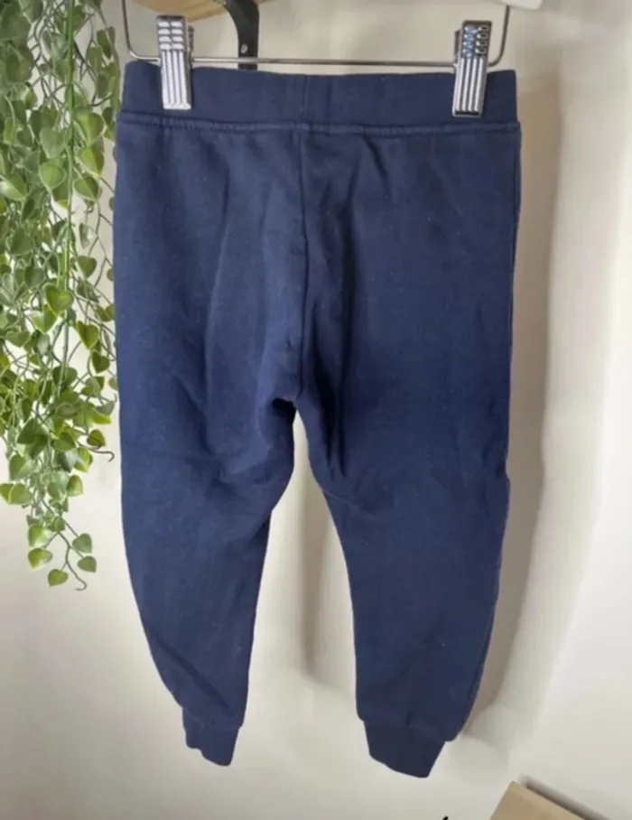 Jogging bleu marine cœur rose - photo numéro 3