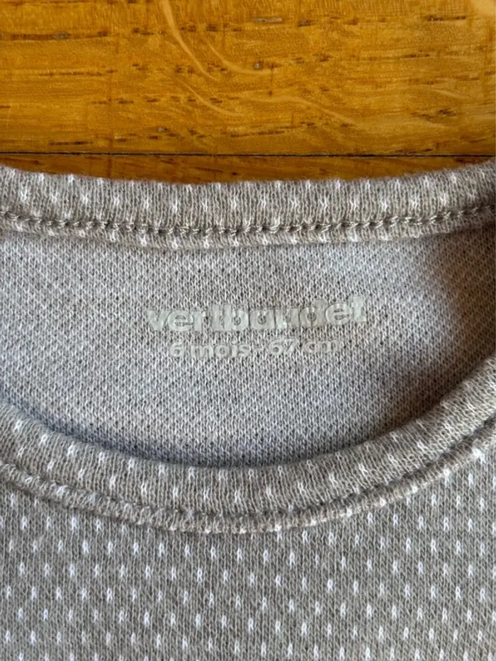 Sweat Vertbaudet 6 mois neuf - photo numéro 2
