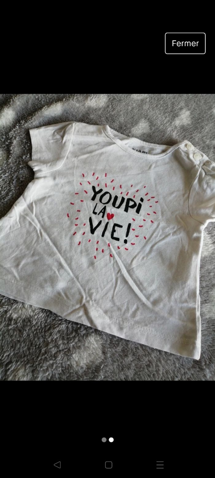 T-shirt manche courte 1mois - photo numéro 2