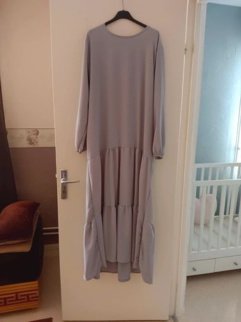 robe longue grise