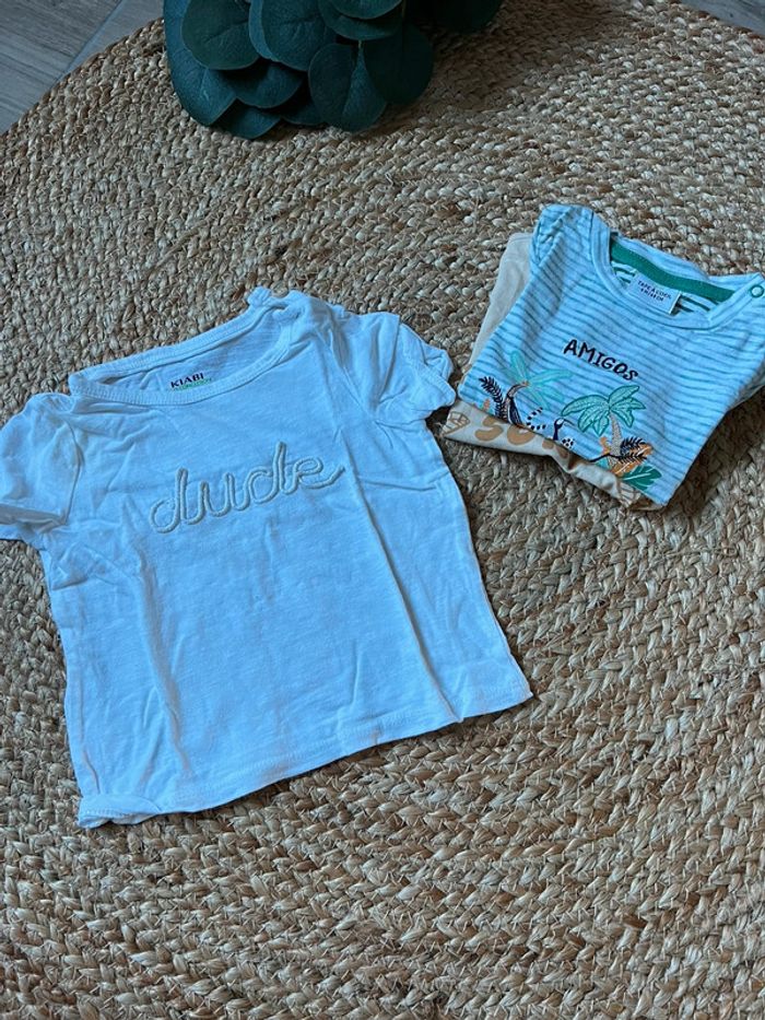Lot tee-shirts 6m /9m - photo numéro 2