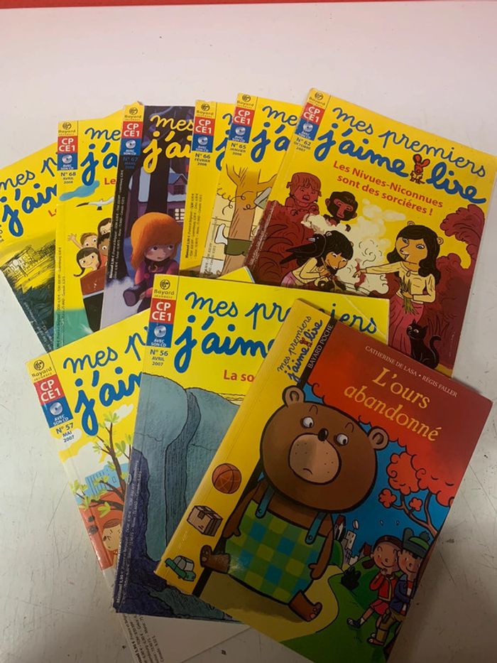 Lot de 9 livres mes premiers j’aime lire