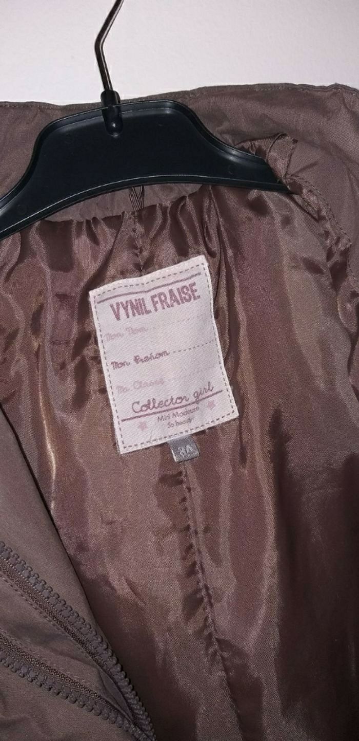 🧥 Manteau / blouson à capuche 2 en 1 Vinyl fraise 8 ans - photo numéro 7