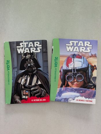 Lot de 2 livres Star Wars la bibliothèque Verte