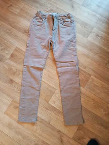 Jean beige fille skinny 12 ans