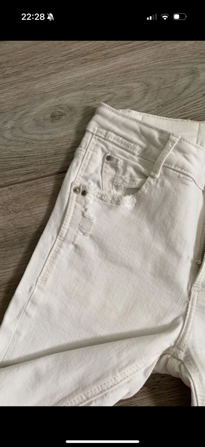 Jean blanc femme Zara - photo numéro 5
