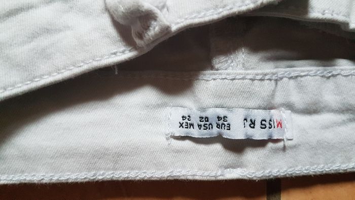 Jeans blanc troué femme 34 Miss RJ - photo numéro 2