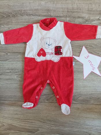 Pyjama 3 mois rouge
