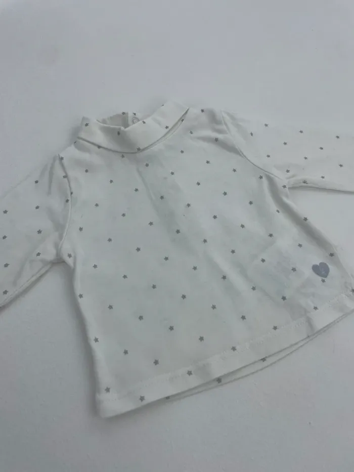 Tee-shirt manches longues - Obaibi - 1 mois (53cm) - photo numéro 2