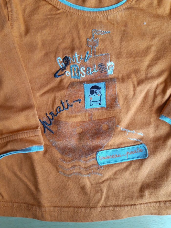Tee-shirt manches longues 6 mois - photo numéro 2