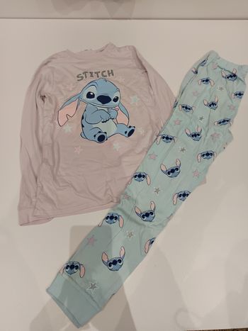 Pyjama 2 pièces Stitch manches longues léger 12 ans