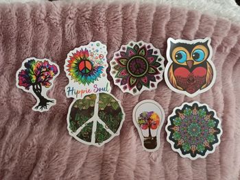 Divers stickers hippie Peace