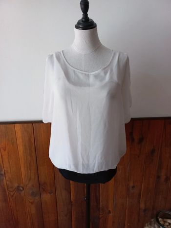 Blouse voile blanc