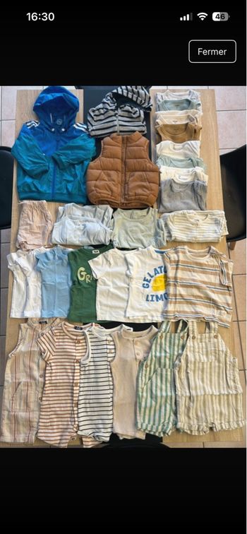 Lot été bébé garçon – 9 mois – 28 pièces