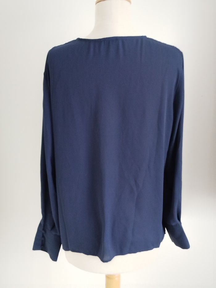 Blouse manches longues bleu marine Pimkie taille 42 - photo numéro 2