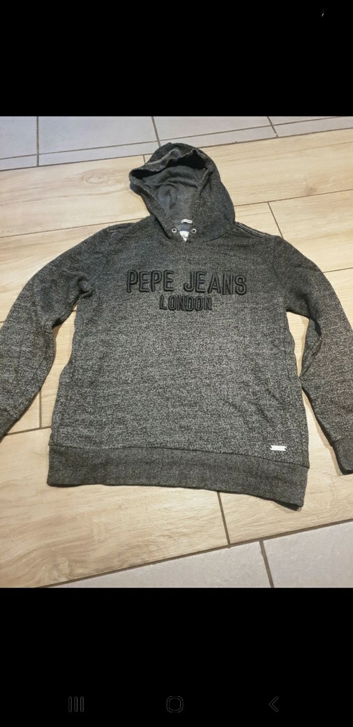 Sweat capuche garçon pepe jeans 12 ans - photo numéro 2