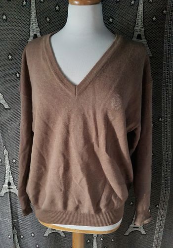 Pull col V taille L mixte Phildar
