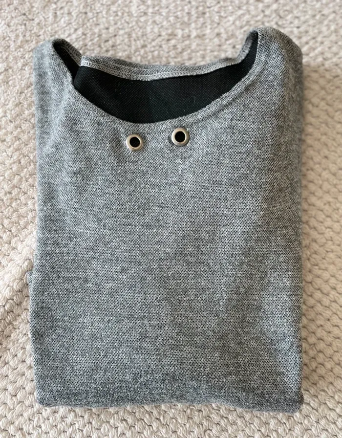 #Pull gris 🍀 - photo numéro 7