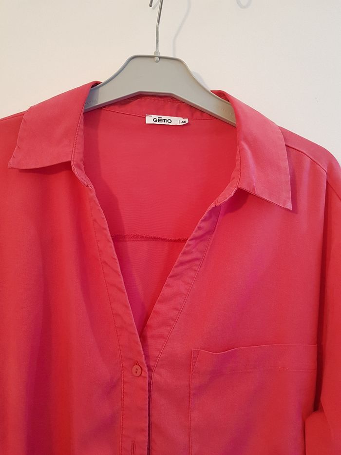Chemise fuchsia manches longues - photo numéro 2